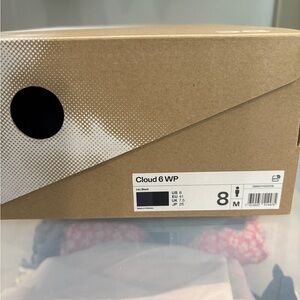 On Cloud 6 WP Black Shoes